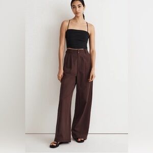 Madewell Harlow pant - dark brown - Brand New